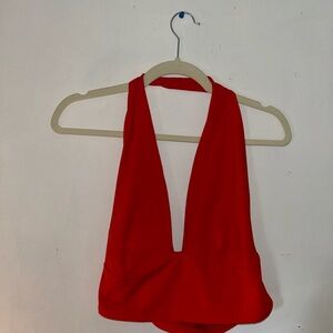 Brand new red wild fable halter top